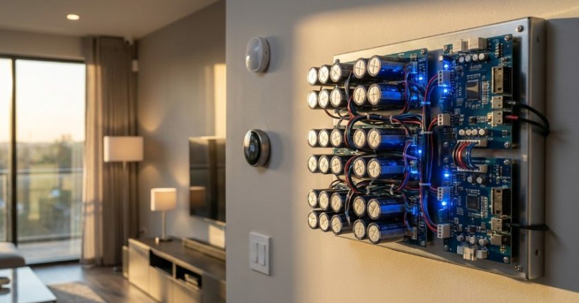 Массивы конденсаторов для повышения эффективности электросетей в умных домах